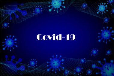 Covid-19 Coronavirus konsepti Poster Reklamları Flyers Vector Illustration.