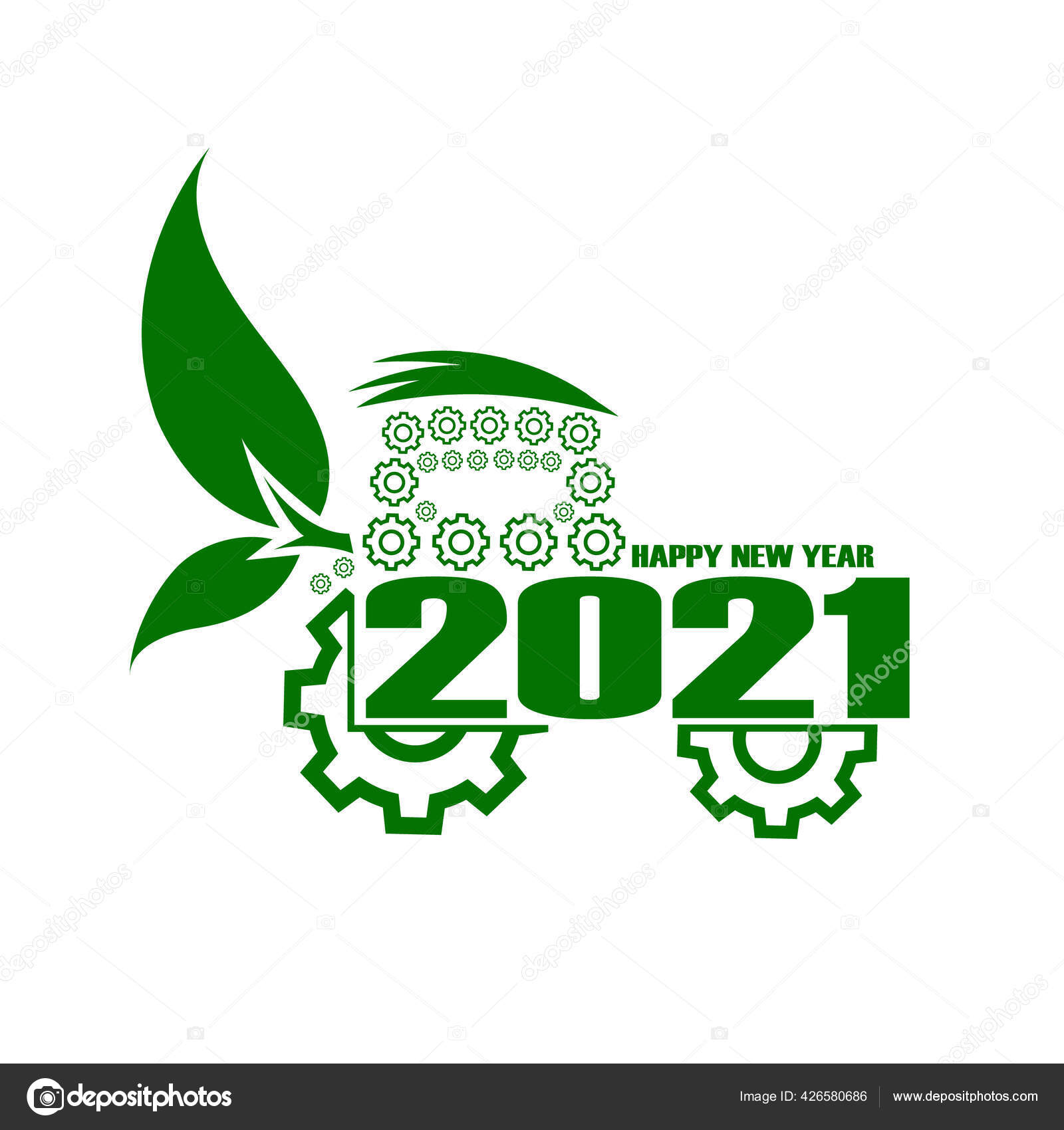 happy new year 2021 card