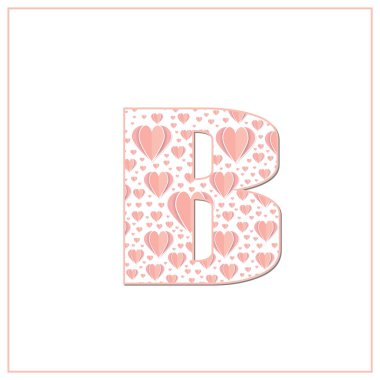 Özet vektör alfabesi - kalpten yapılan b - alfabe kümesi