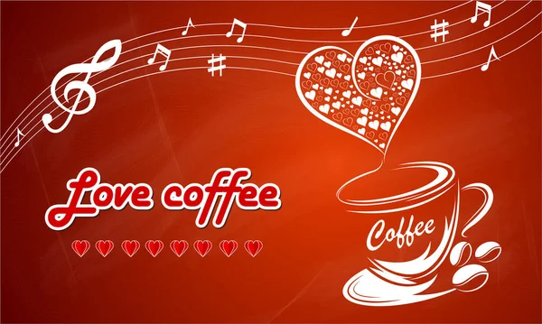 Tarjeta Visita Taza Café Rojo Póster Anuncio Volantes Vector Ilustración — Vector de stock