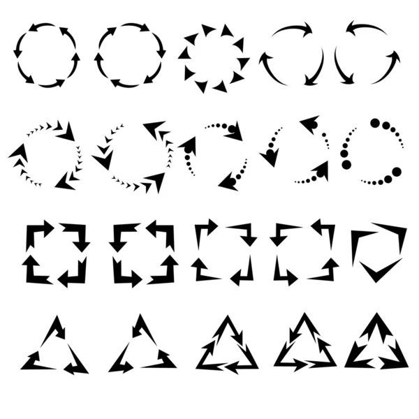 Daire okları simge, sembol yenileme yeniden döndürme döngü, işareti