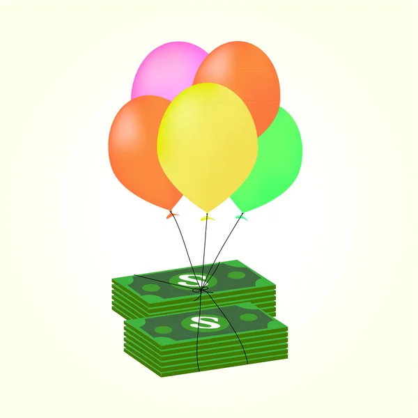 Vector Stacks of Dollars Icon — Stock Vector