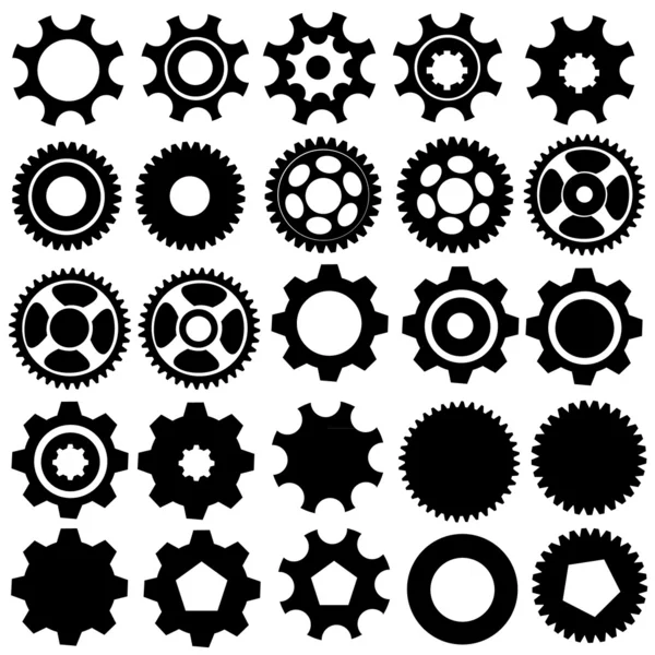 Cogwheels. Colección vectorial — Vector de stock