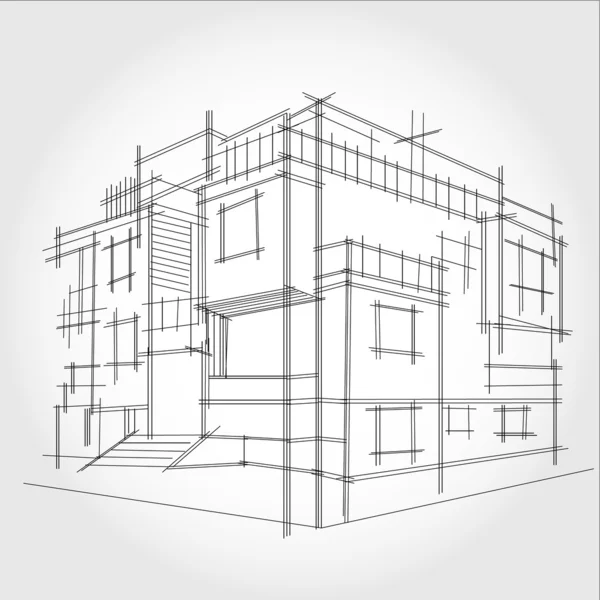 3D render ev tel çerçeve. Beyaz arka plan.