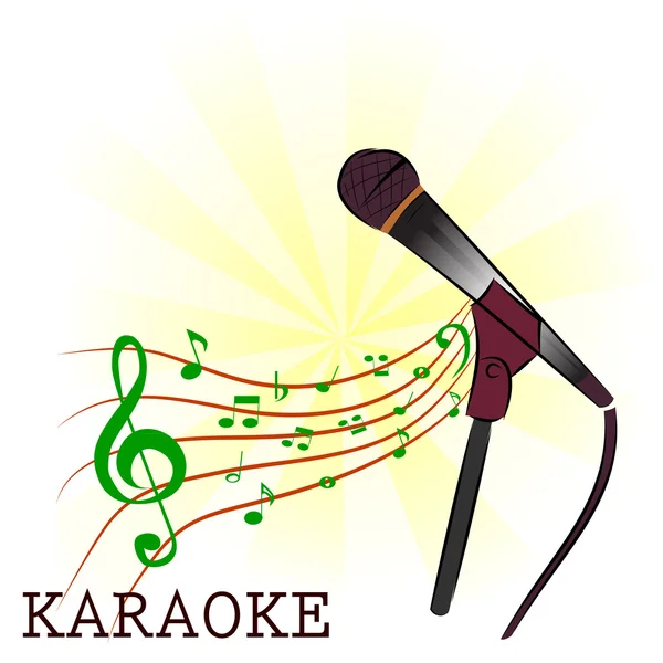 Karaoke-affisch — Stock vektor