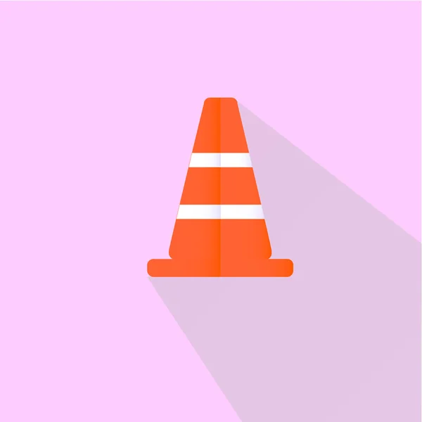 Traffic cone icon, vector — Stock Vector