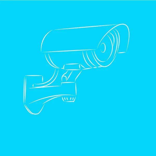 Cámara cctv, Ilustración eps 10 — Vector de stock