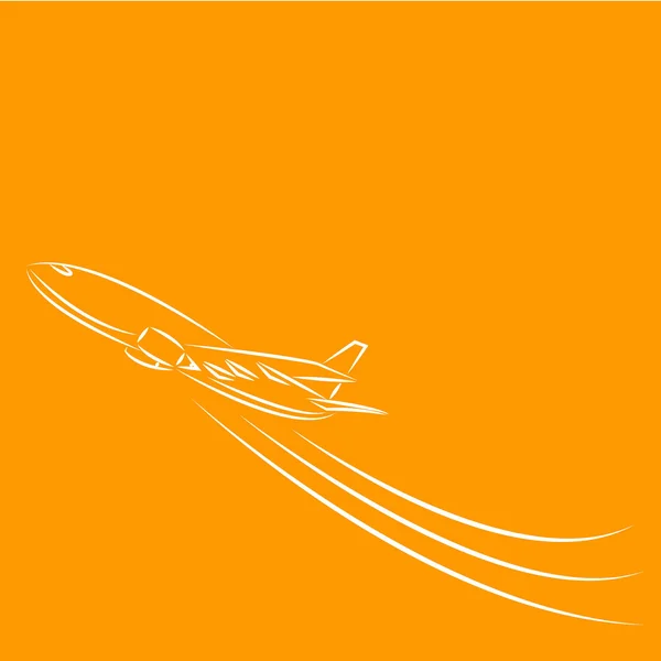 Uçak sembolü — Stok Vektör