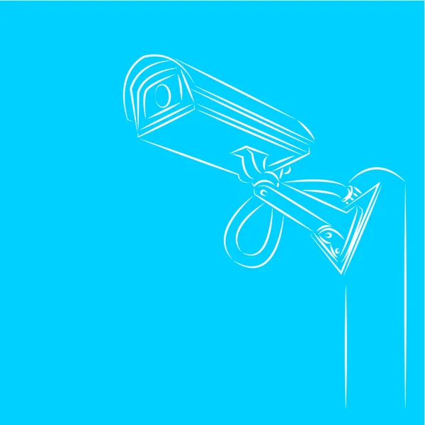 Cámara cctv, Ilustración eps 10 — Vector de stock