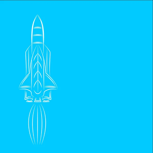 Vetor do logotipo do foguete — Vetor de Stock