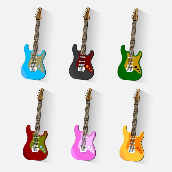 Vector guitars icon — Stock Vector