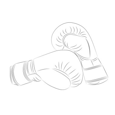 Stili boks illüstrasyon Vektör formatında doodle.