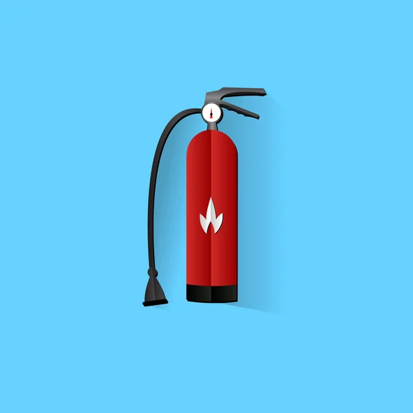Tűzoltó készülék aláírás ikonra. Tűzvédelmi biztonsági szimbólum. vektoros Eps10. — Stock Vector