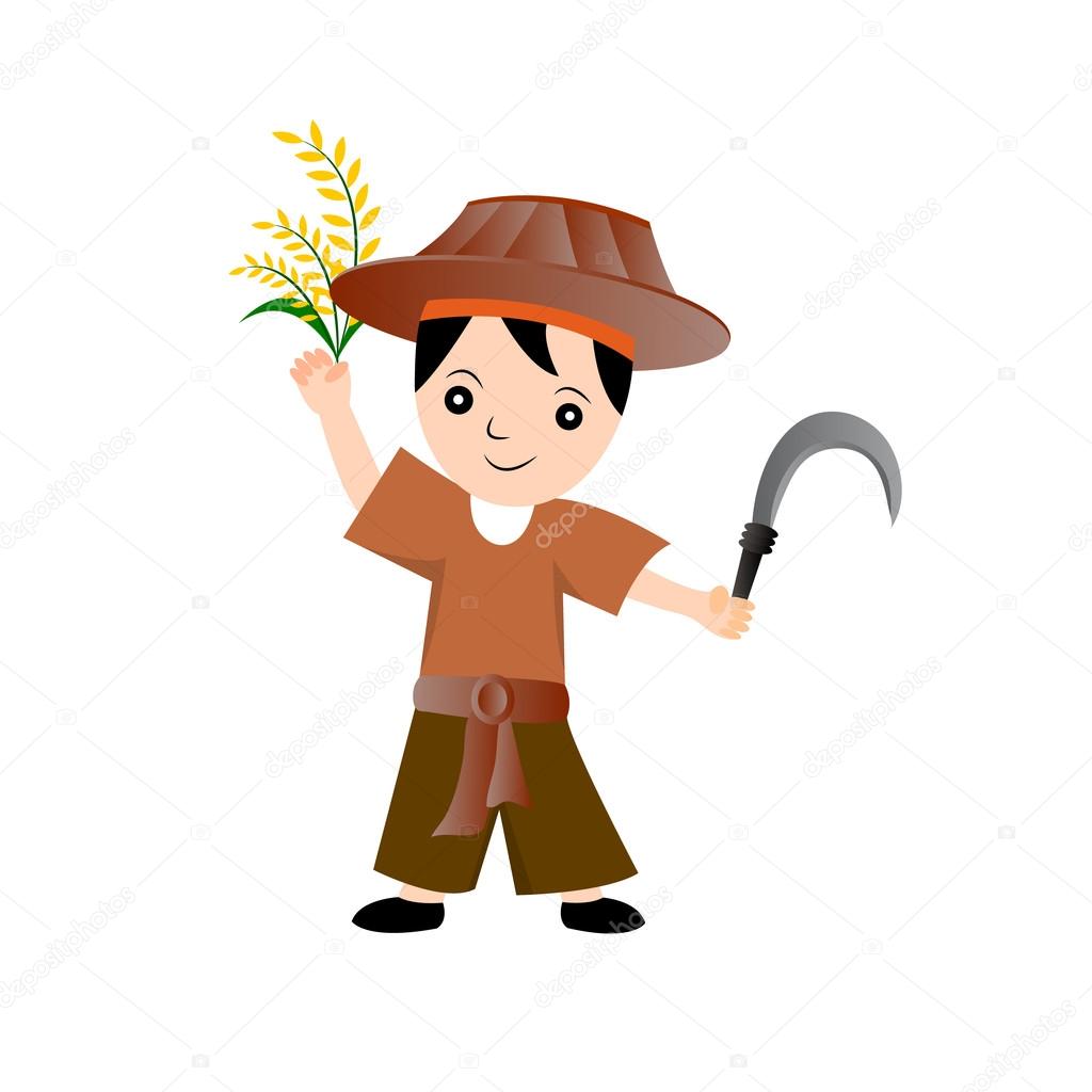 Farmer - Vector Character Cartoon Illustration