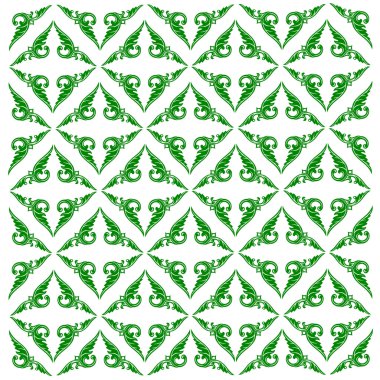 Line Thai sanat desenli vektör çizimi