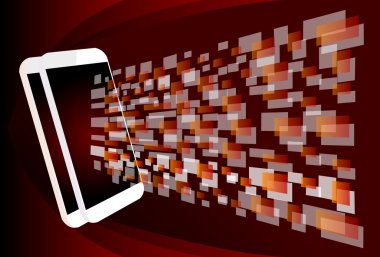 şık futuristik telefon konsept tasarımı