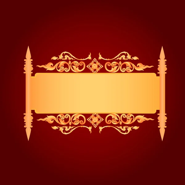 Asya sanat arka plan, Tay sanat tasarlamak vektör kapak tasarımı için, 