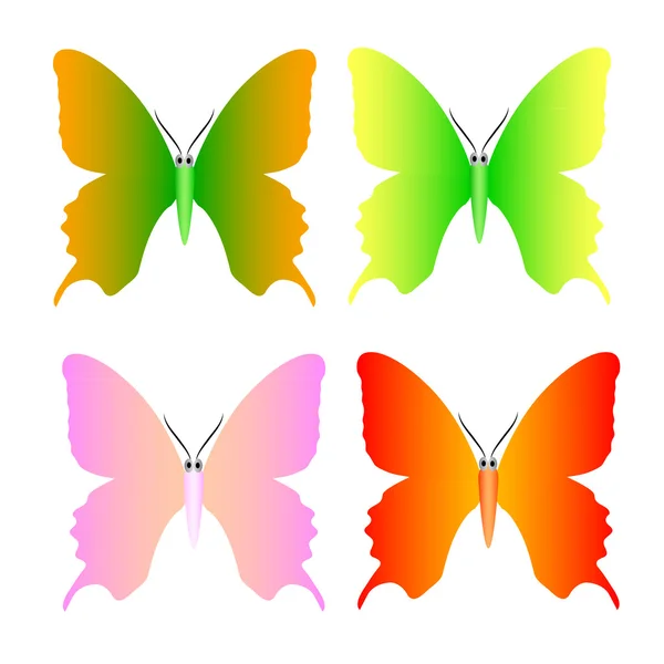 Vlinder vector — Stockvector