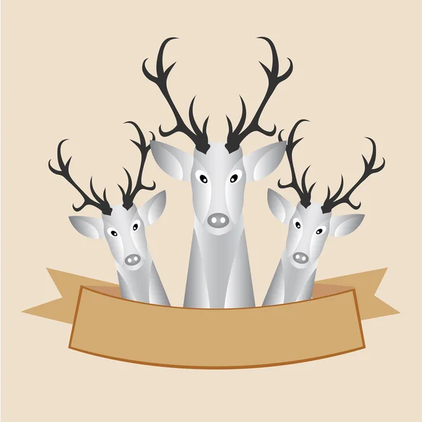Łeb jelenia — Wektor stockowy