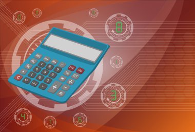 Arka plan teknolojileri, vektör eps10 çizim hesap makinesi