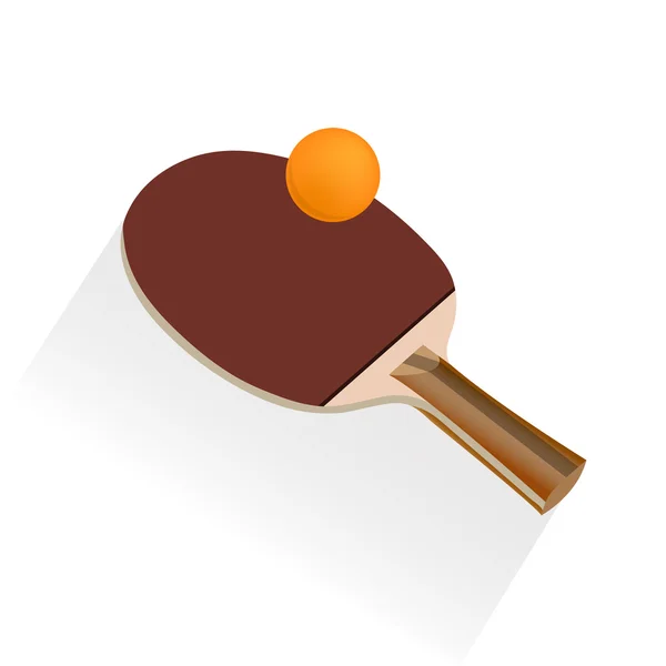 Tafeltennis en pingpong, vectorillustratie — Stockvector