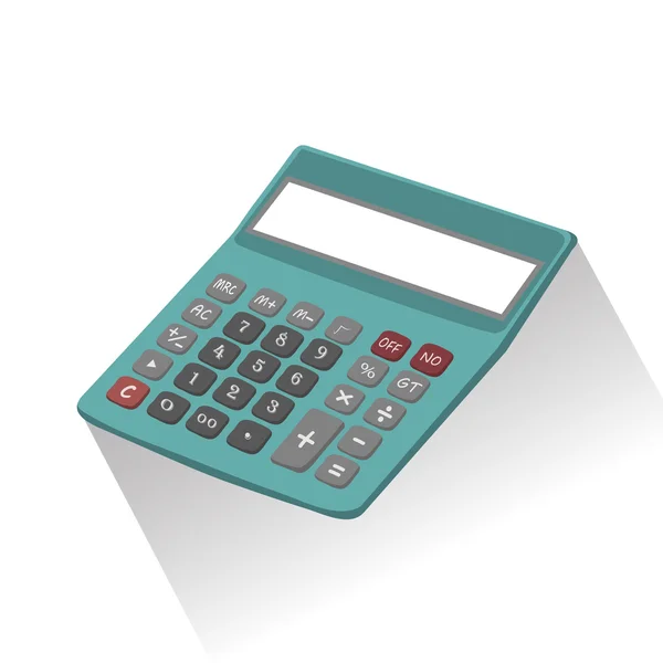 Calcolatrice su sfondo bianco, illustrazione vettoriale eps10 — Vettoriale Stock