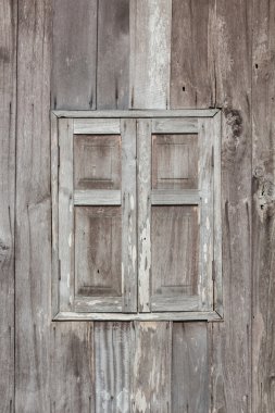 Vintage pencere, kuzeydoğu Tayland