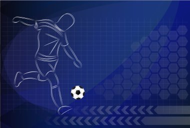 vektör futbol arka plan