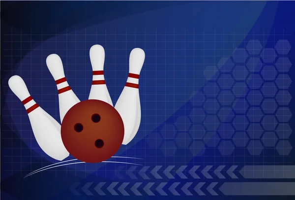 Bowling sport design element — Stock Vector