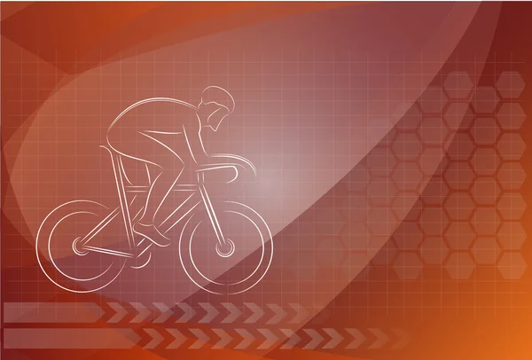 Bisiklet poster tasarımı — Stok Vektör