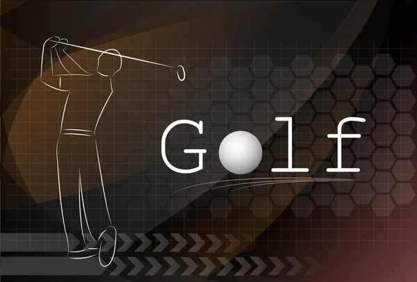 Golf achtergrond, Vector — Stockvector