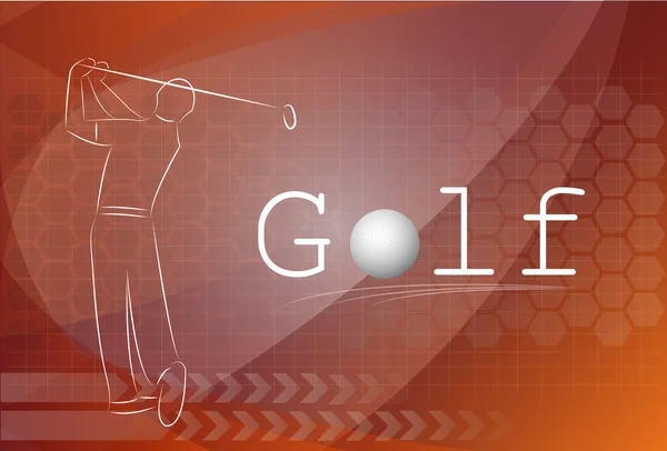 Golf achtergrond, Vector — Stockvector