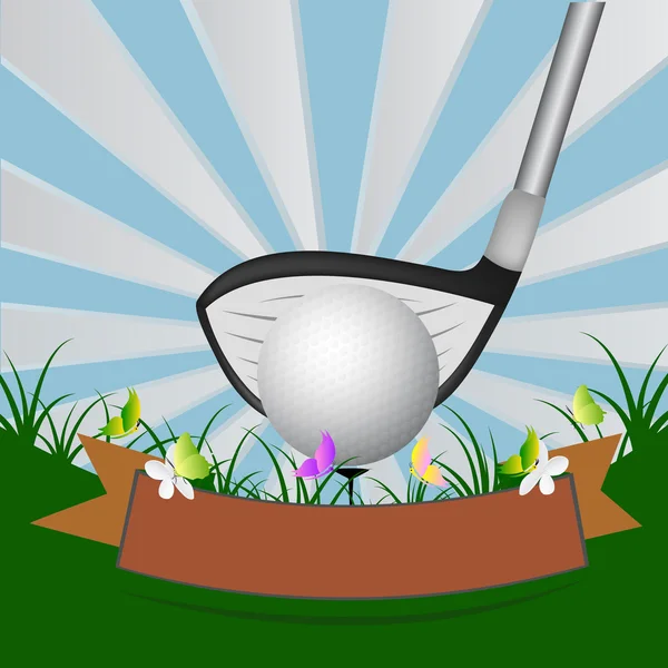 Golf achtergrond, Vector — Stockvector