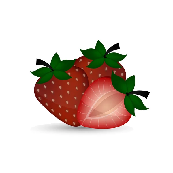 Illustration vectorielle fraise — Image vectorielle