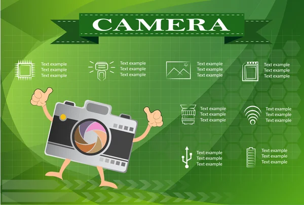 Camera and Video icons ,Illustration eps 10 — Stock Vector