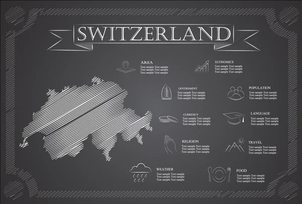 Suiza infografías, datos estadísticos, vistas . — Archivo Imágenes Vectoriales