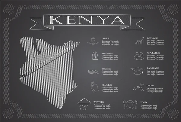 Kenia infografías, datos estadísticos, vistas . — Archivo Imágenes Vectoriales