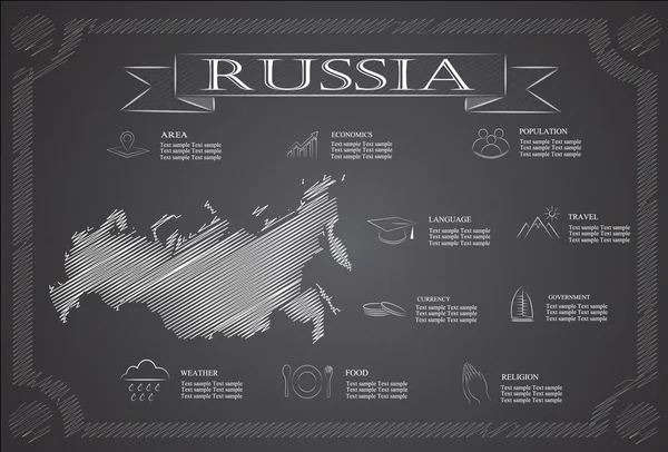 Russie infographies, données statistiques, vues . — Image vectorielle