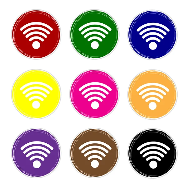 Set of wireless icon. — Stock Vector