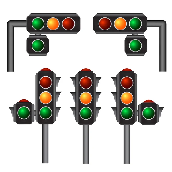 Traffic lights Vector Illustration, 10eps — Stock Vector