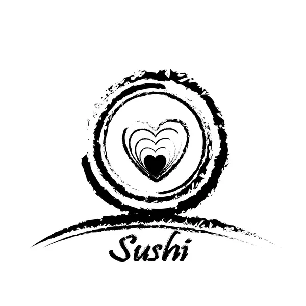 Sushi-ikonen vektor Illustration, 10eps — Stock vektor