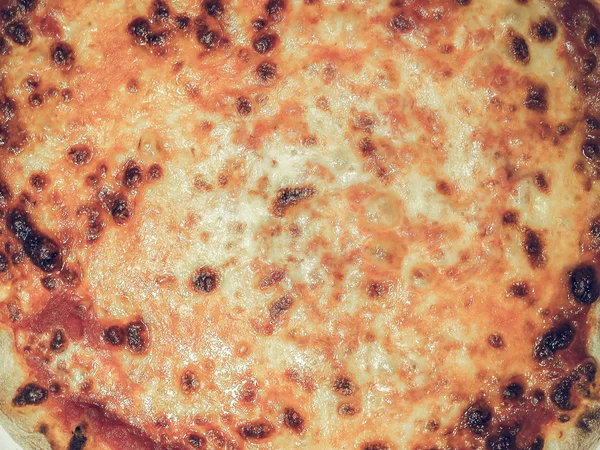 Vintage Décoloré Margherita Aka Margarita Pizza Traditionnelle Italienne Dans Une — Photo