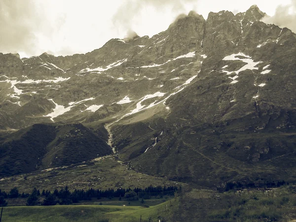 Cervinia Valle de Aosta vintage desvanecido —  Fotos de Stock