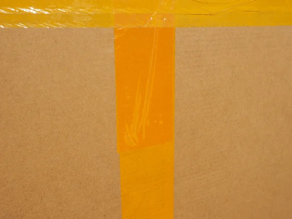 Пакет из гофрированного картона — стоковое фото