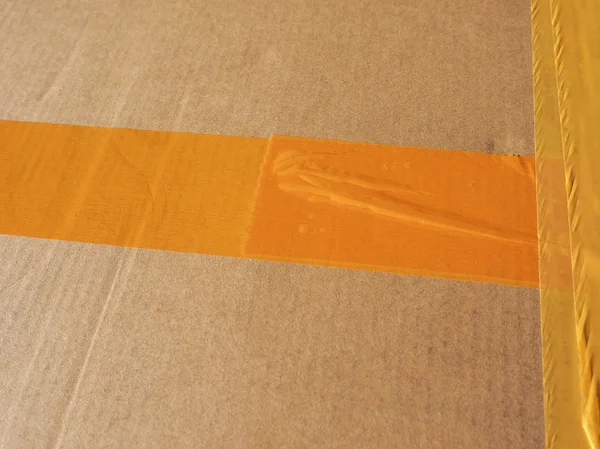 Paquete de cartón corrugado — Foto de Stock