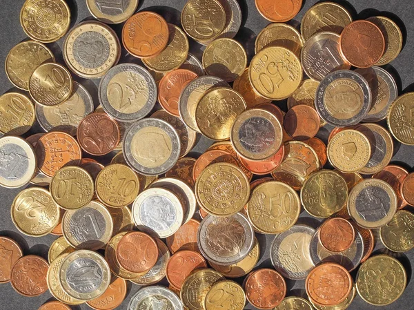 Euro coins money — Stock Photo, Image