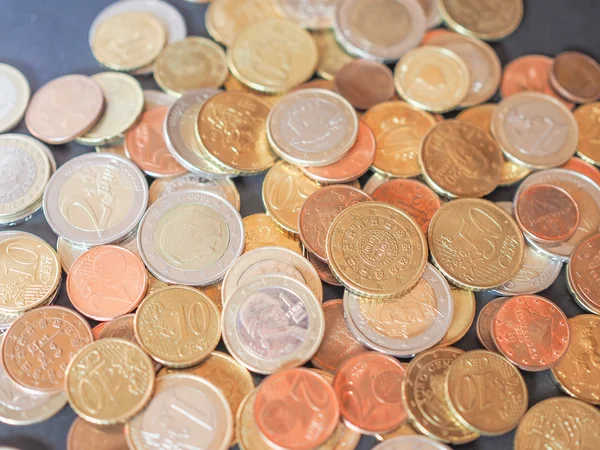 Euro coins money — Stock Photo, Image
