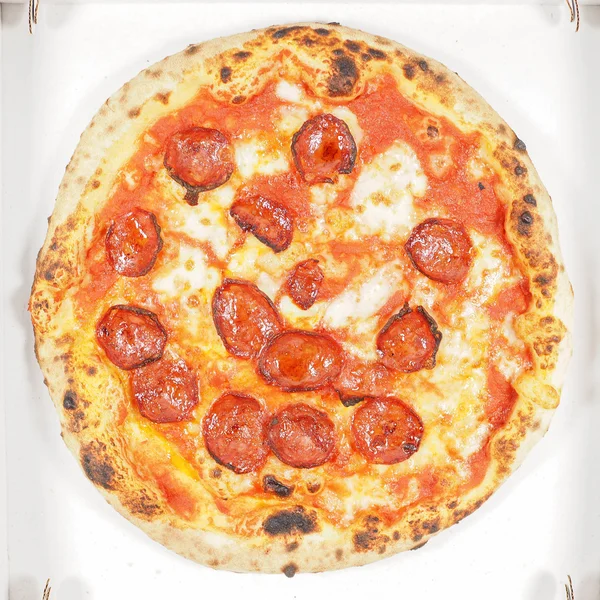 마르게리타 피자 판지 — 스톡 사진