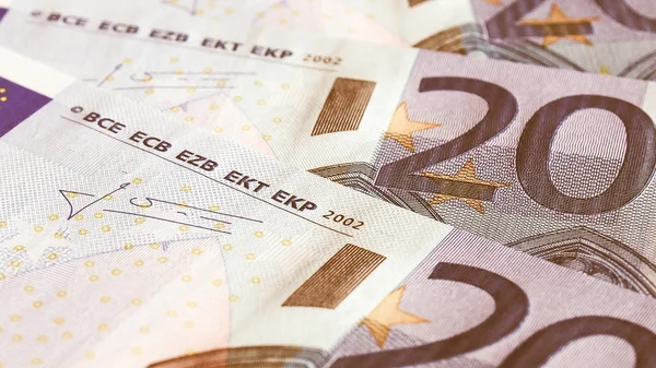 Retro looking Euro note — Stock Photo, Image