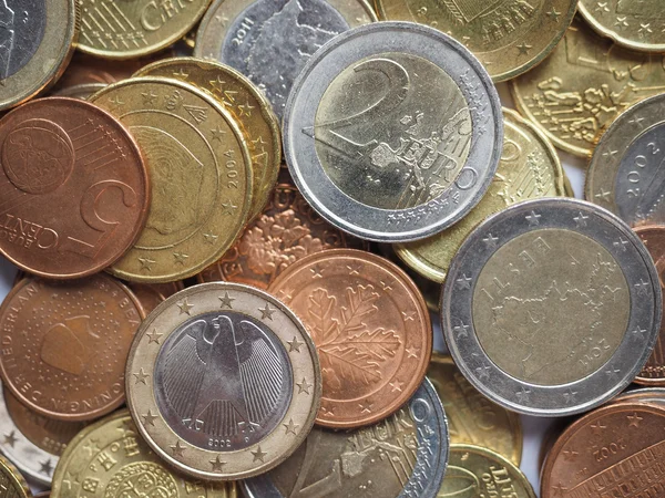 Euro coins background — Stock Photo, Image